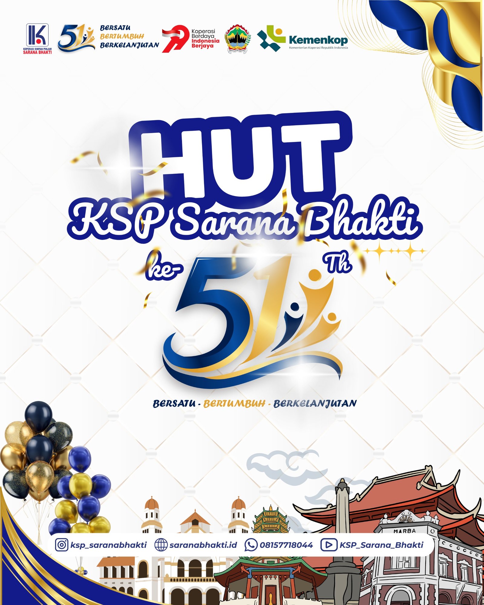 🎉 DIRGAHAYU KSP SARANA BHAKTI KE-51 🎉